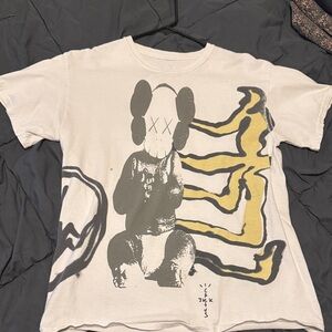 Men’s cactus jack x kaws white tee